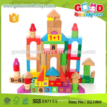 EZ1009 80pieces Math Learning Wooden Educational Blocks